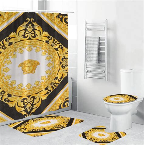 versace gold toliet|Versace bathroom accessories.